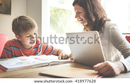 Home School Learning Homework Reading Concept Royalty-Free Stock Photo #418977628