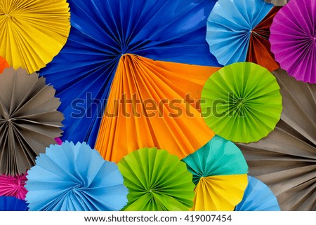 colorful paper abstract background on nature light