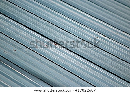 Metal sheet of roof