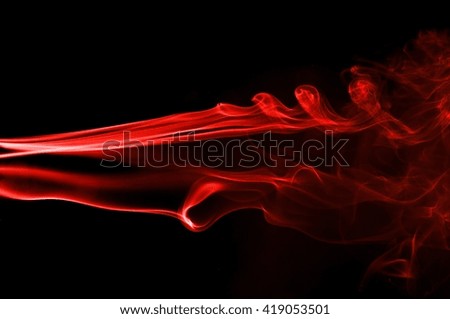movement of red smoke, 