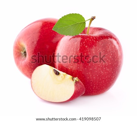 Apples with slice