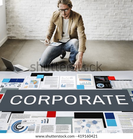 Corporate Corporation Management Business Concept