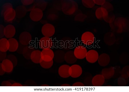 Bokeh red light abstract background