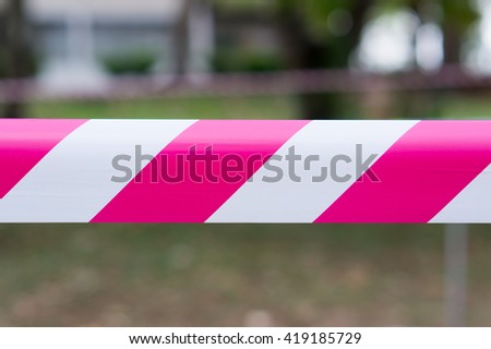 Caution area, Barrier tape