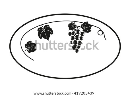 bunch of grapes in a circle