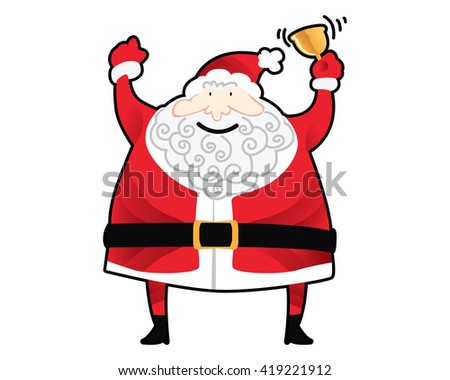 Santa Claus Character - Ringing The Joy Bell