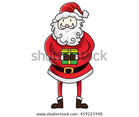 Santa Claus Character - Precious Gift Box