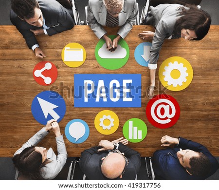 Page Documents Technology Digital Webpage Concept