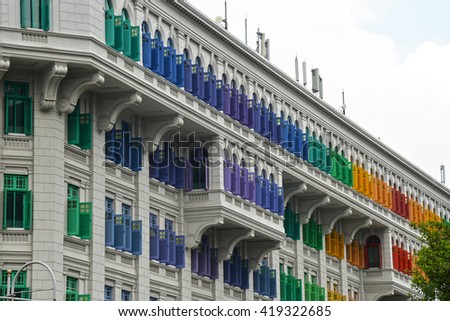 Colorful Window Make Building More Beautiful