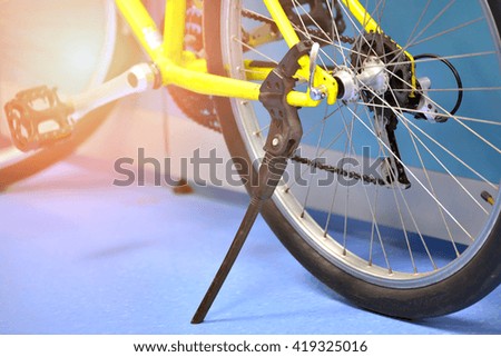 Side view , Rear-wheel of bicycle