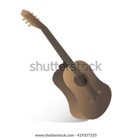 isolated guitar