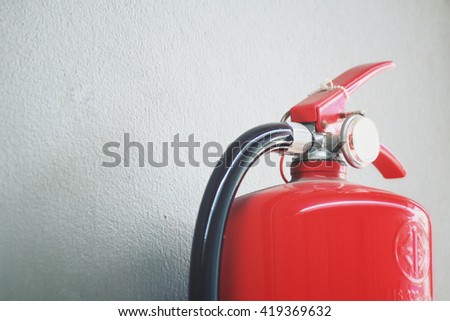 Fire extinguisher Royalty-Free Stock Photo #419369632