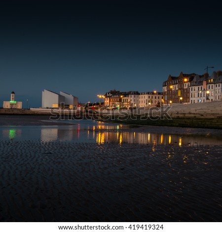 TURNER GALLERY, City LIGHT, Sunset, beach, MARGATE, KENT, UK  Royalty-Free Stock Photo #419419324