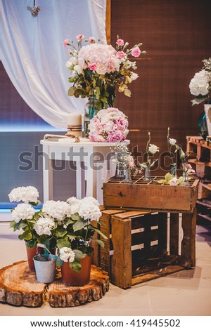 Luxury wedding decor