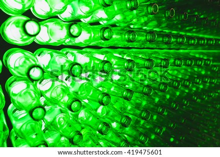 bottles as background green beer texture Royalty-Free Stock Photo #419475601