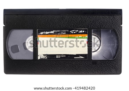 VHS Video Cassette Tape Royalty-Free Stock Photo #419482420