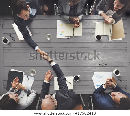 Business Meeting Team Brainstorming Corporate Concept Royalty-Free Stock Photo #419502418