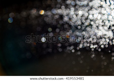 Abstract Bokeh blurred color light background