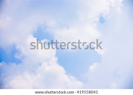 clouds in the blue sky Royalty-Free Stock Photo #419558041