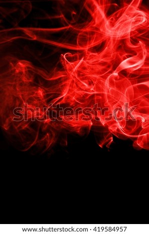 movement of red smoke, 