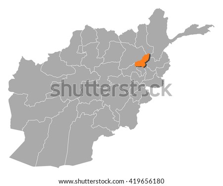 Map - Afghanistan, Panjshir