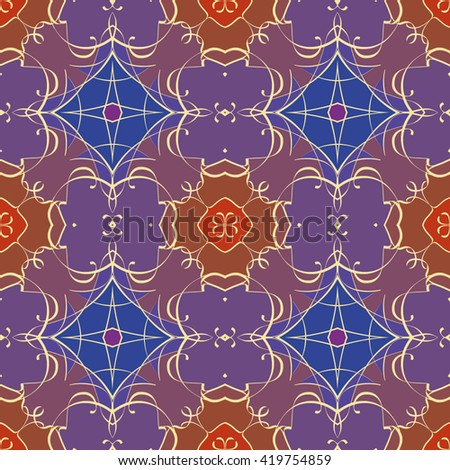 Abstract vintage pattern. Good for tiles, printing on paper and fabric.