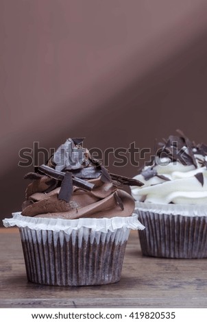 Cupcake, muffin. Sweets.