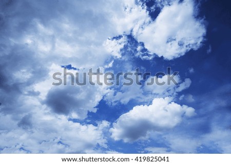 cloud on the sky