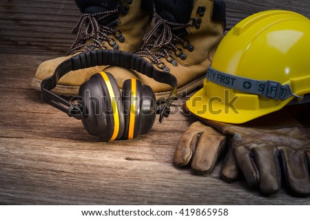 Standard construction safety Royalty-Free Stock Photo #419865958