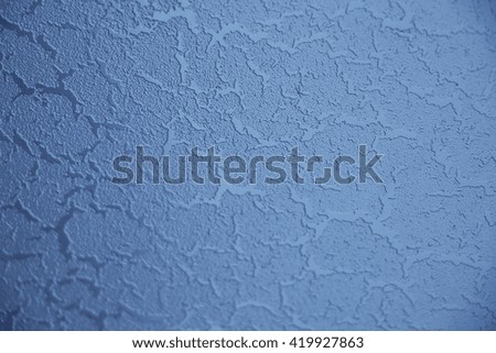 Blue picture on glass