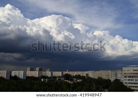Clouds above the city