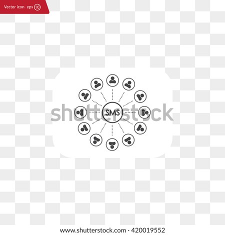 Abstract network with circles.