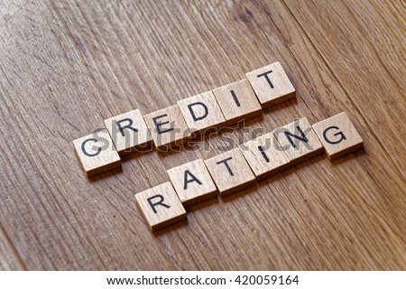 Credit rating. report credit score banking application risk form document. Credit score report with keyboard. Credit report with score number. business report on table, business performance concept