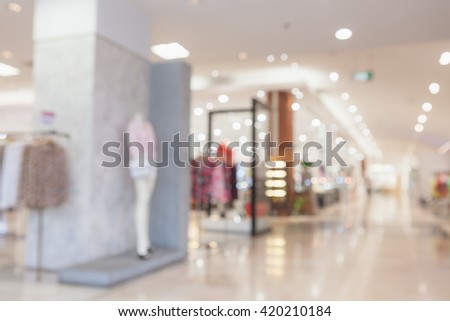 Shopping mall. Abstract background, shallow depth of focus.
