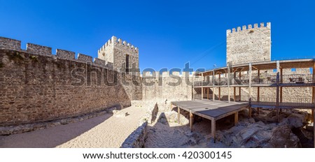Medieval Castle in the city of Portalegre, Alto Alentejo, Portugal.