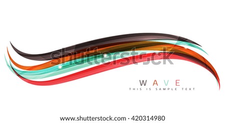Colorful stripes wave composition, business template - geometric abstract background, swirl colorful lines - color curve stripes and lines in motion concept and with light and shadow effects
