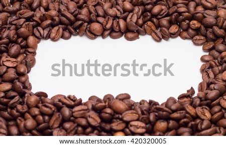 Arabic Roasted Coffee Beans as Background Texture