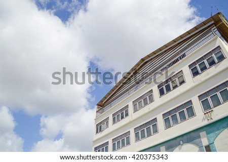 close up business building in Thailand