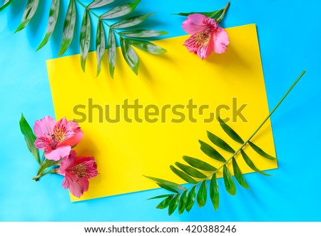 Summer background with a space for a text Royalty-Free Stock Photo #420388246
