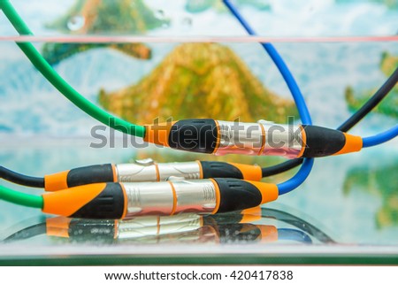Test line connected to the connector by placing in water.