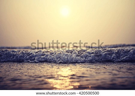 sunset on sea texture water summer sun