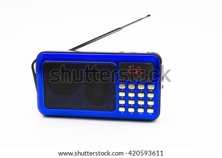 Digital radio with media player