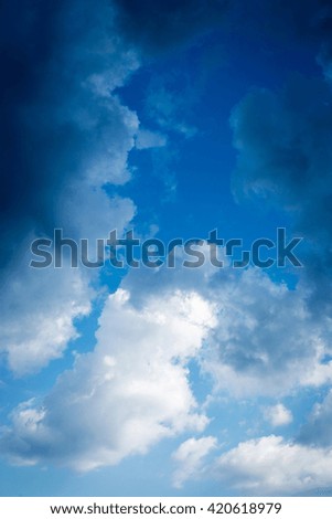 Beautiful sky with clouds