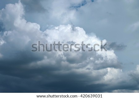 background- cloud sky before raining