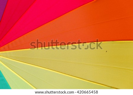 Rainbow Colorfull Umbrella Abstract Background.