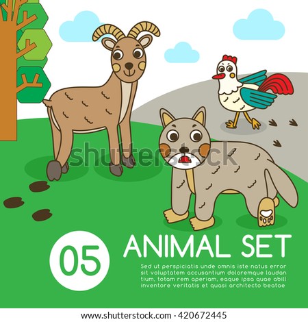 Animal Set : Vector Illustration