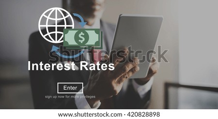 Interest Rates Loan Money Percentage Profit Concept
