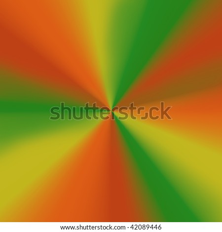 green and orange background