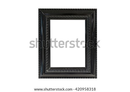 blank picture frame photo vintage on wall