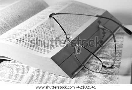 Books and glasses